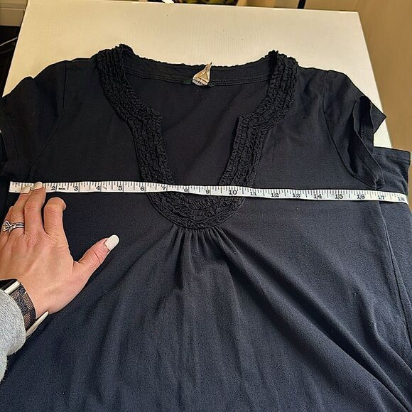 J. Crew Black Dress collar detailing - Picture 5 of 5